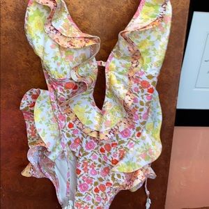 BNWT Zimmermann Waterfall One Piece Swimsuit Sz 2